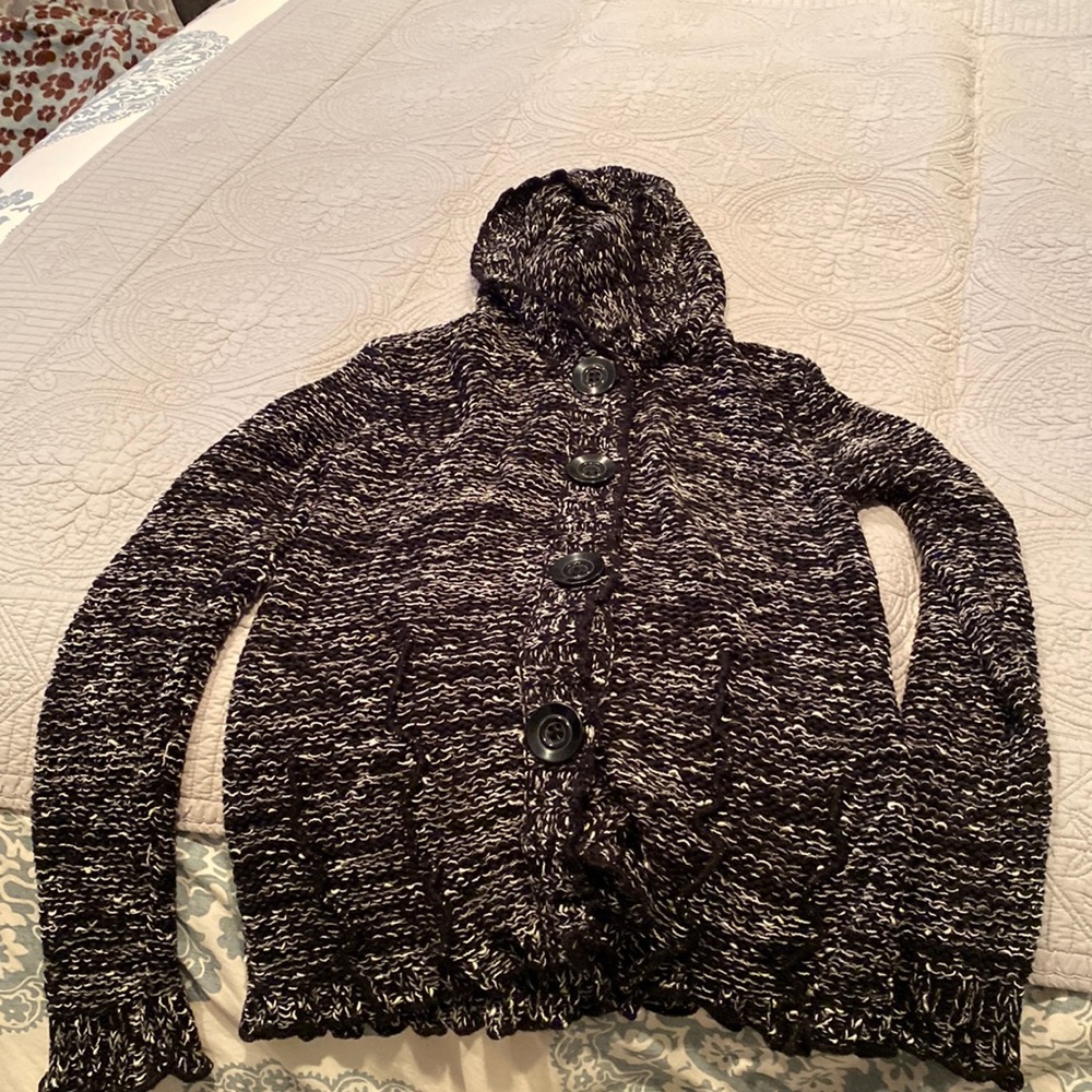 BCBG sweater with hood